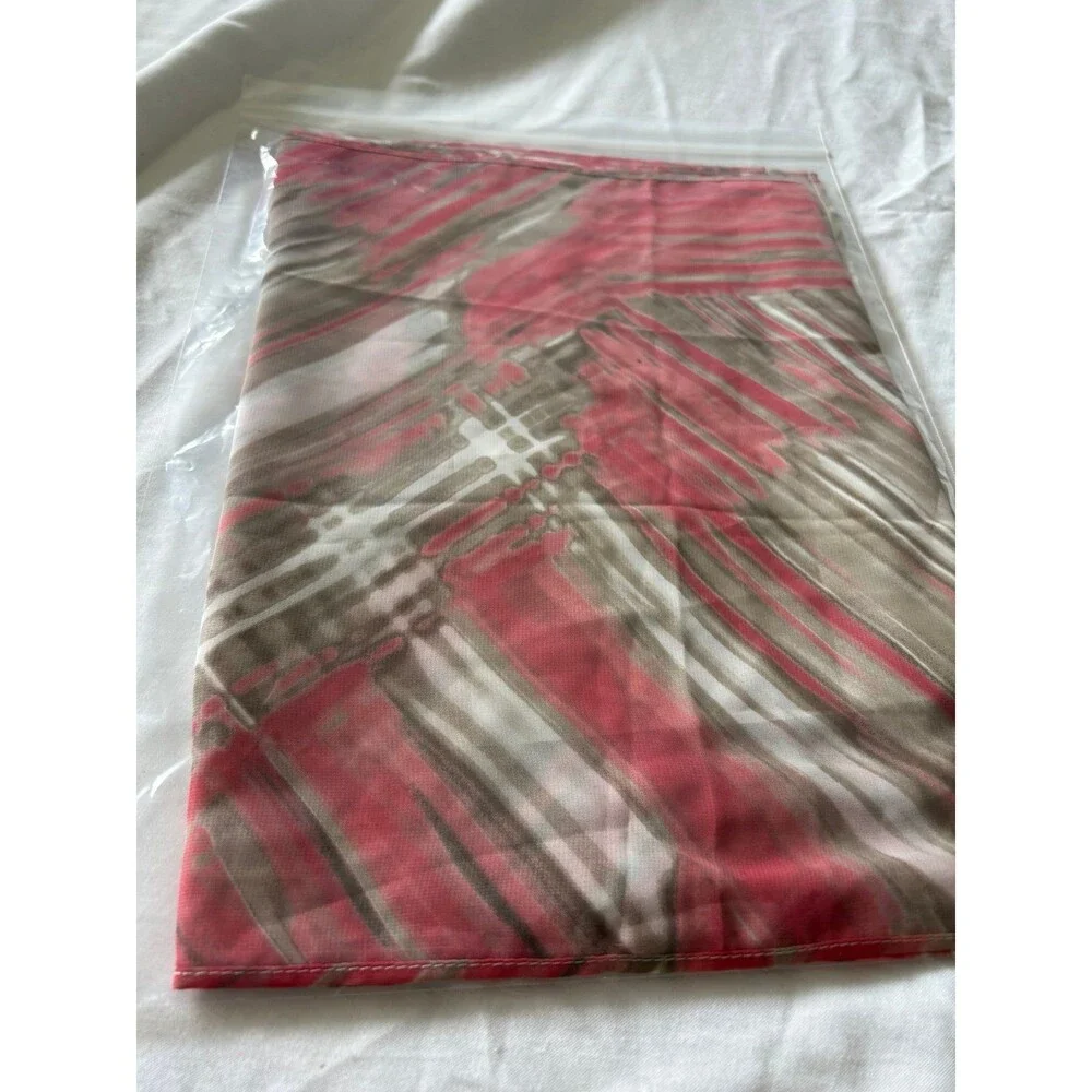 Chico's Vibrant Pink and Beige Scarf
